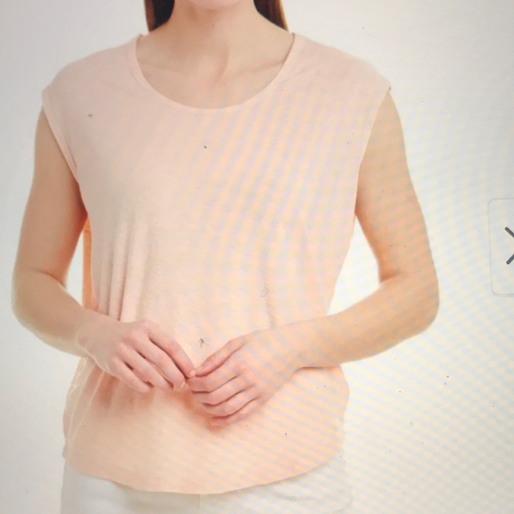 NWT James Perse Muscle Tank in Blush Size 2